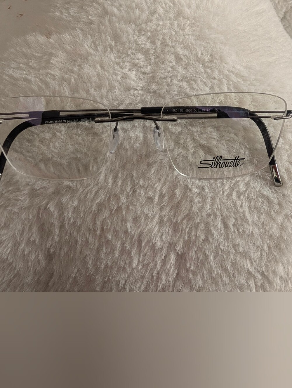 Silhouette Men's Rimless Eyeglasses 5521 Size 50/19/150